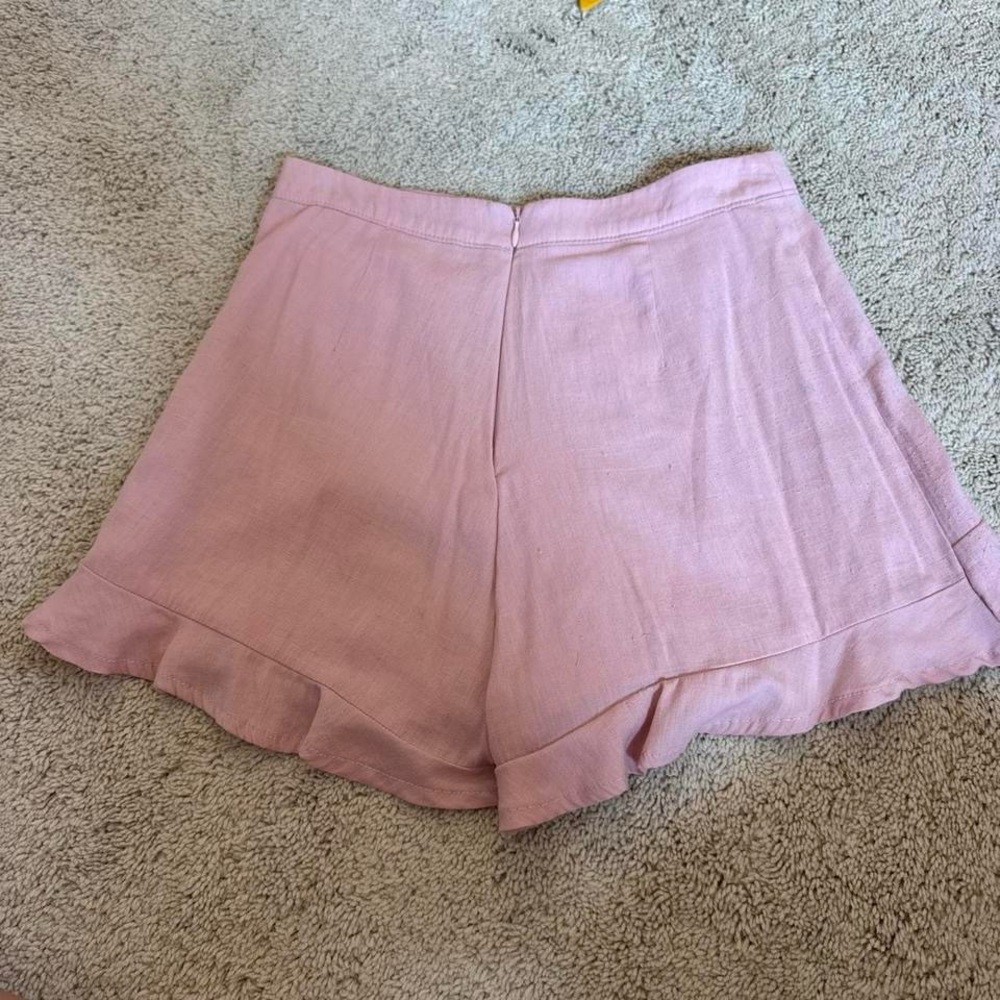 Altar'd State Blush Ruffle Skorts - Picture 2 of 5